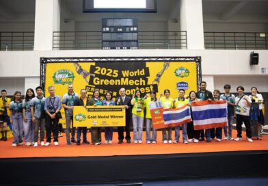 แชมป์โลกอีกครั้ง! นักเรียนโชว์ศักยภาพเวทีระดับโลก ในการแข่งขัน 2025 World GreenMech Contest ณ ประเทศไต้หวัน