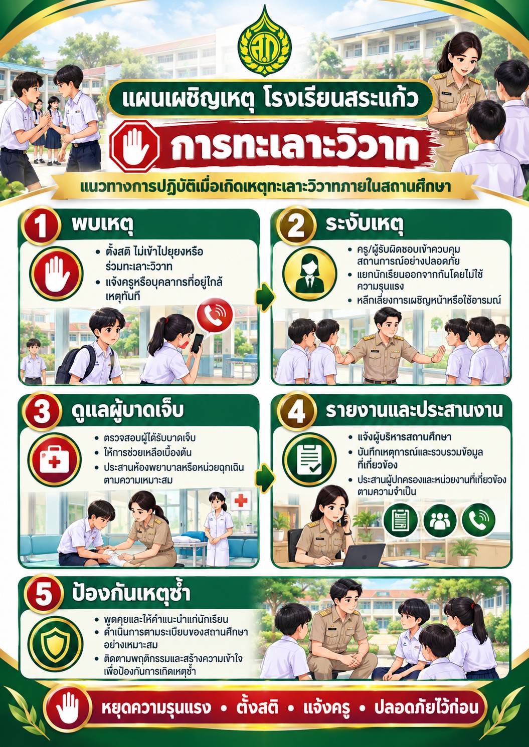 แผนเผชิญเหตุการทะเลาะวิวาท